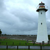 HippyfromOz > Monday 18 February 2008 - Called in at Cleveland Point on my way home from work, Cleveland is two suburbs north of where I live.  This is the old lighthouse down there -  built in 1864 with timber in an unusual hexagonal shape.   In 1976 a boring new lighthouse was built and this one was laid to rest.  Unfortunately the tide was so low you cannot see any water in the background.
