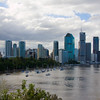 HippyfromOz > Tuesday 4 March 2008 - Brisbane City taken this afternoon from River Terrace at Kangaroo Point cliffs across the Brisbane River not too far from where I work.  The trees you can see over the river are part of the Botanical Gardens.