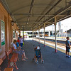 HippyfromOz > Saturday 12 April 2008 - Yesterday we caught the train to Southbank Parklands on the Brisbane River. This is South Brisbane Railway Platform where we waited for the train to take us home.