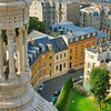 Basilique du Sacré Coeur, Paris : On the 16th day Judy & I caught the train to Paris - we visited the Sacre Coeur the same afternoon.
The site of the 19th-century Roman Catholic basilica is traditionally associated with the beheading of the city's patron, Saint Denis, in the 3rd century. According to legend, after he was martyred, the bishop Denis picked up his severed head and carried it several miles to the north where the city of Saint Denis stands today.