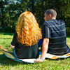 HippyfromOz > Wednesday 30 April 2008 - I sat on the grass behind this couple and I loved the way the light fell on her hair.